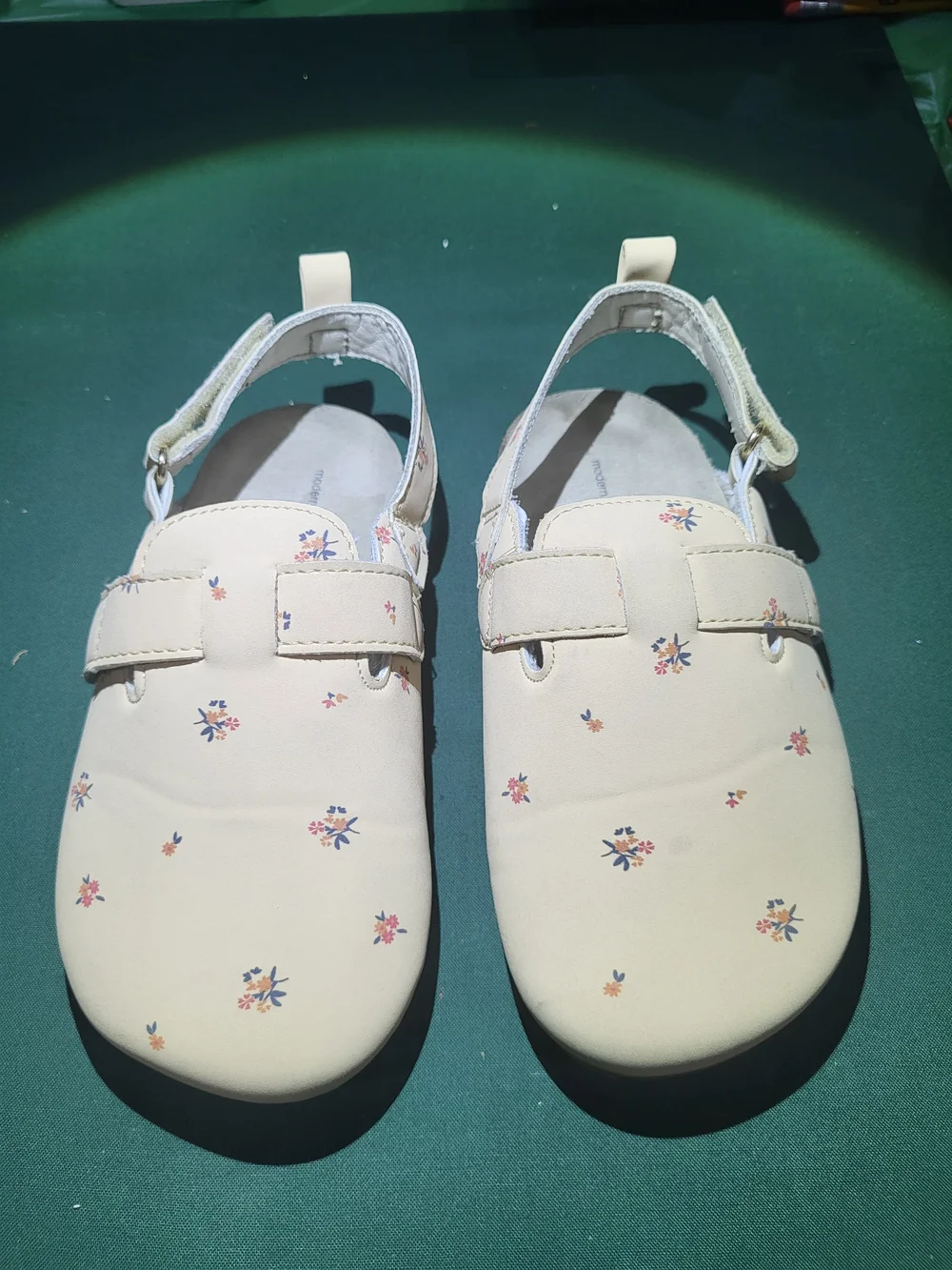 Baby Floral Slingback Shoes in Pale Pink